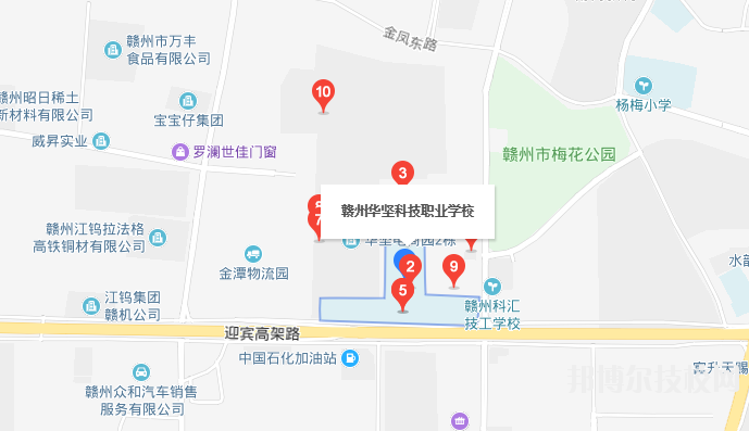 赣州华坚科技职业学校地址在哪里